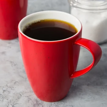 Schonwald 9385630-63046 Pottery 10 oz. Unique Red Porcelain Mug - 6/Case