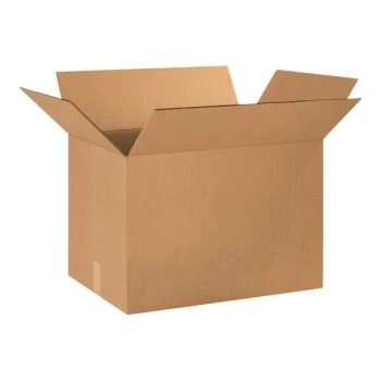 Lavex 24" x 16" x 16" Kraft Heavy-Duty 48 ECT Corrugated Double-Walled RSC Shipping Box - 10/Case