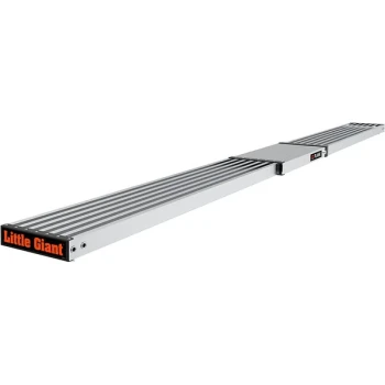 Little Giant 11813 8' - 13' Telescoping Two-Person Aluminum Plank for Ladders - 500 lb. Capacity