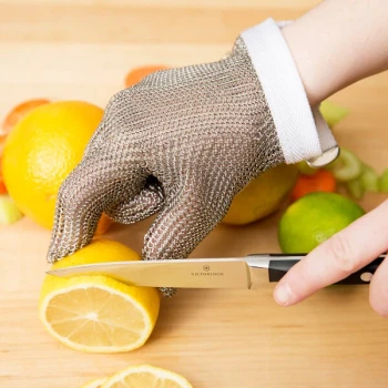 San Jamar MGA515S Stainless Steel Mesh Cut Resistant Glove - Small