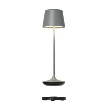 Leonardo, Table Lamp, 25 cm Height, Grey