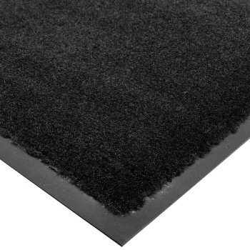 Cactus Mat 1438M-C34 Tuf Plush 3' x 4' Olefin Carpet Entrance Floor Mat - Black