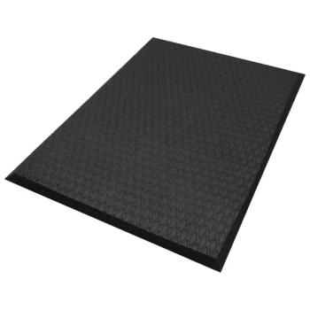 M+A Matting Cushion Max 4' Charcoal Customizable Length Anti-Fatigue Mat 414040100
