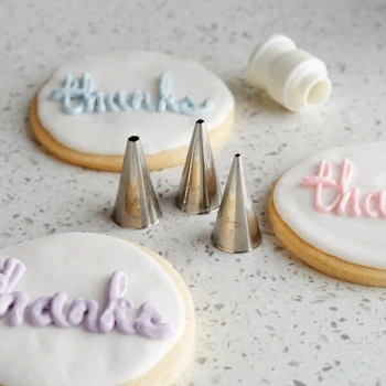 Ateco 380 4-Piece Stainless Steel Writing Piping Tip Decorating Set