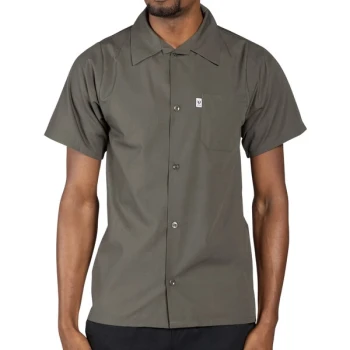 Uncommon Chef 0920 Olive Green Customizable Classic Short Sleeve Cook Shirt - 2XL