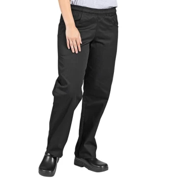 Uncommon Chef 4101 Women's Black Customizable Chef Pants - 3XL