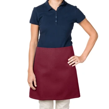 Intedge Burgundy Poly-Cotton 4-Way Waist Apron - 38" x 34"