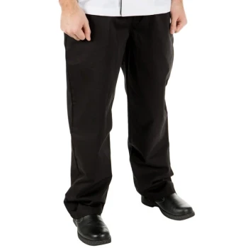 Mercer Culinary Genesis® Unisex Black Chef Pants M61060BK - 7XL