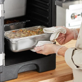 Vollrath 90342 Super Pan 3® 1/3 Size 4" Deep Anti-Jam Stainless Steel Steam Table / Hotel Pan - 22 Gauge