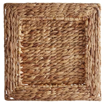 Charge It by Jay 13 3/4" Square Rattan Charger Plate - 12/Pack