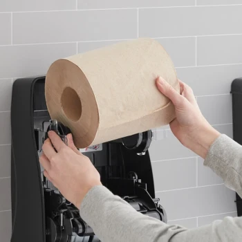 Sierra Hygiene 500HN0701 Equivalent 1-Ply Natural Kraft Paper Towel Roll, 665 Feet / Roll - 6/Case