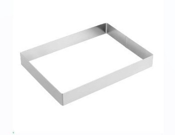 Stainless Steel Rectangular Cake Ring _ 30 x 20 x 4.5 CM