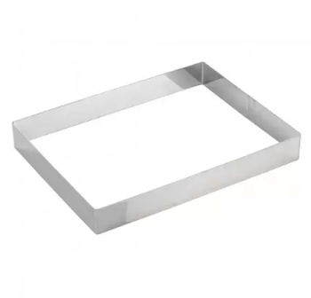 Stainless Steel Square Cake Ring _ 22 x 22 x 4 cm