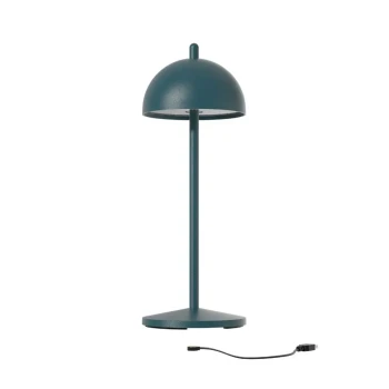 Musterring Elody, Table Lamp, Rechargeable, 30 cm Height, Ocean Blue