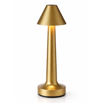 Wundermaxx, Table Lamp, 1500 mAh Battery, Type C USB, 21 cm Height, Gold Finish