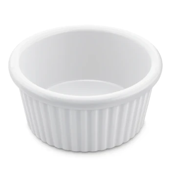 Kulsan Ramekin Ribbed White 2oz