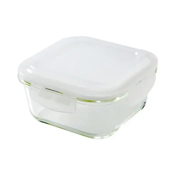 Borosil, Glass Klip-N-Store, 320 ml Capacity, Square