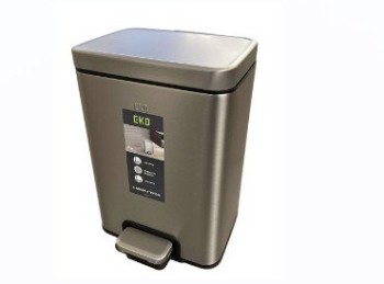 EKO - Stainless Steel Garbage Bin - 33.7 X 42 X 30.2 Cm - 20 Ltr