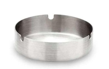 Stainless Steel Ashtray - Round - 10 x 3 Cm