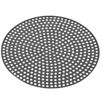 American Metalcraft HCAD10 10" Mega Perforated Pizza Disk - Hard Coat Anodized Aluminum