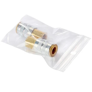 Choice 3" x 4" 4 Mil Clear LDPE Zip Top Bag with Hanging Hole - 1,000/Case