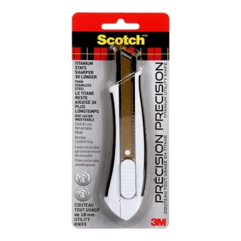 3M Scotch™ Retractable Snap-Blade Utility Knife with 1 Snap-Off Blade 7100062016