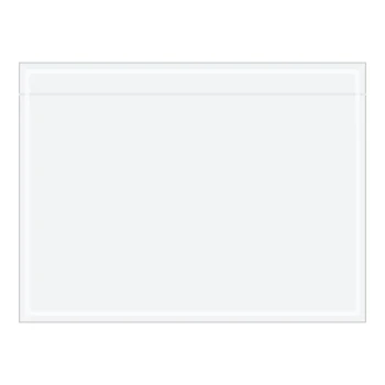 Lavex 3" x 4" 2 Mil Clear Polyethylene Packing List Envelope - 1,000/Case