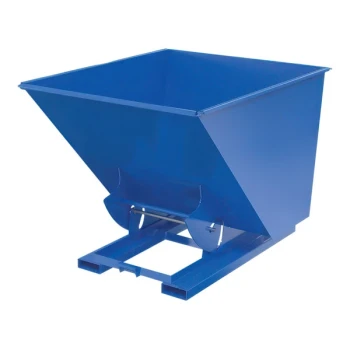 Vestil 2 Cubic Yard Heavy-Duty Manual Blue Steel Forklift Hopper D-200-HD-NB - 6,000 lb. Capacity