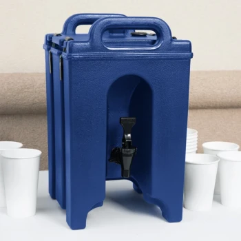 Cambro 100LCD186 Camtainer® 1.5 Gallon Navy Blue Insulated Beverage Dispenser