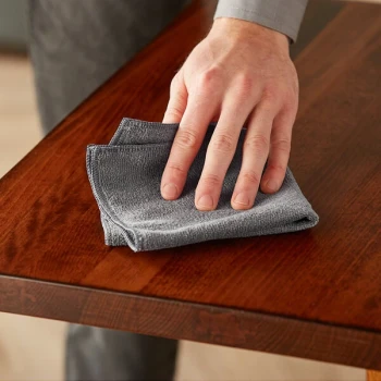 Advantage Supplies 12" x 12" Charcoal Gray Microfiber General Purpose Cloth - 12/Case