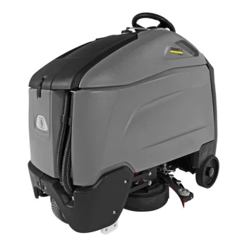 Karcher Chariot™ 3 iScrub 26 1.008-104.0 26" Cordless Stand-On Disc Floor Scrubber with (3) 234 Ah AGM Batteries, Shelf Charger, and Pad Driver - 25 Gallon, 36V, 300 RPM