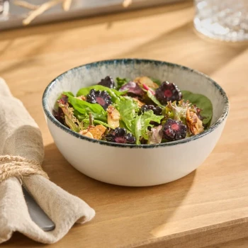 Acopa Architect 12 oz. Round Gray Porcelain Bowl - 12/Case