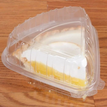 Dart Clearseal 5" Hinged Clear Plastic Slice Container - 250/Case