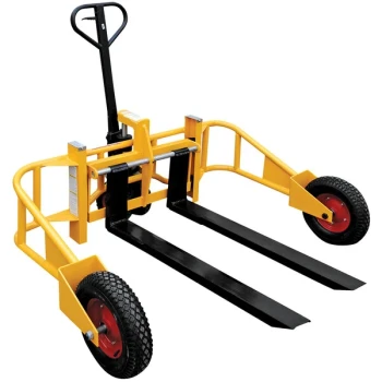 Vestil ALL-T-2-48 2,000 lb. All-Terrain Pallet Truck with 9 1/2" - 26" x 48" Width-Adjustable Forks