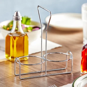 Choice 2-Compartment Wire Condiment Holder