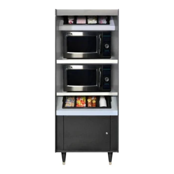 All State Manufacturing 27" x 23 1/4" x 72" Condiment Stand with High and Low Trays AS272-2-N/L