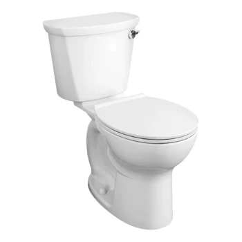 American Standard Cadet PRO Right Height 215BA105.020 White Vitreous China Floor-Mount Chair Height Round Toilet with 12" Rough-In - 1.28 GPF