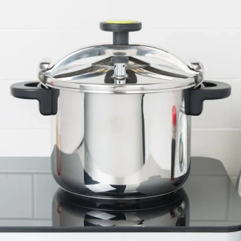 Monix 013204 Monix 34 Cup (17 Cup Raw) 8.5 qt. (8 Liter) Stainless Steel Pressure Cooker with Steamer Basket