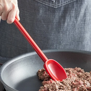 Mercer Culinary M33182RD Hell's Tools® 11 7/8" Red High Temperature Mixing Spoon