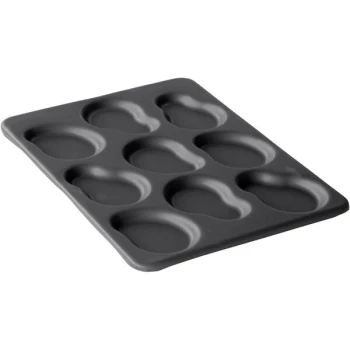 LloydPans 12 7/8' x 17 7/8" 9-Compartment Irregular Egg Pan with Dura-Kote Finish RCT-113265-DK