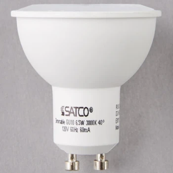 Satco S9383 6.5 Watt (50 Watt Equivalent) Warm White Narrow Flood LED Light Bulb - 120V (MR16)
