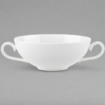 Villeroy & Boch 16-3272-2510 Stella Hotel 13.5 oz. White Bone Porcelain Bouillon Cup - 6/Case