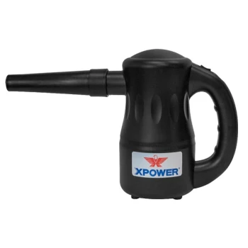 XPOWER A-2-Black Airrow Pro Black High Velocity Electric Duster and Blower - 4.5A; 115V