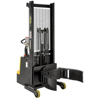 Vestil 800 lb. Powered Vertical Drum Stacker / Rotator with 22" - 81" Lift and 64" Dispense Height S-MU-VDGR-64