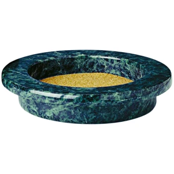 Franmara 6 3/8" Green Marble Wine Coaster 9224