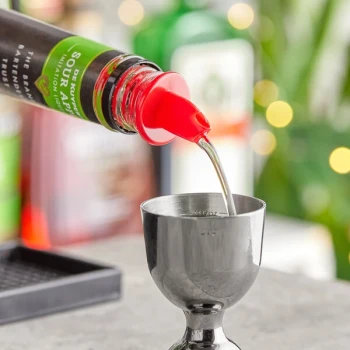 Choice Red Free Flow Liquor Pourer - 12/Pack