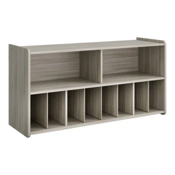 Tot Mate TM2336A.S3322 Shadow Elm Laminate Diaper Wall Storage - 45 7/8" x 14 3/4" x 23 1/8"