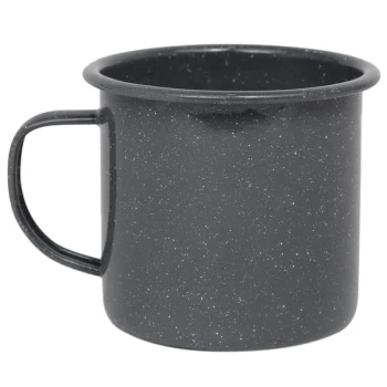 Crow Canyon Home K112GRY Stinson 16 oz. Gray Speckle Enamelware Mug