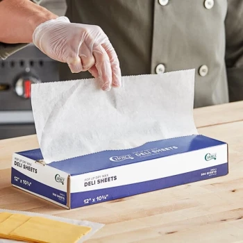 Choice 12" x 10 3/4" Customizable Interfolded Deli Wrap Wax Paper - 6,000/Case