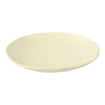 Dalebrook Mineral from Global Tableware Collective 11 13/16'' Parchment Paper Crackle Melamine Plate - 14/Case